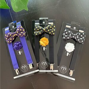 Suspender/Bow Tie/Lapel Pin
